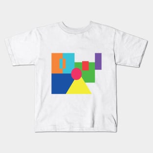 Cubist Complementary colors Kids T-Shirt